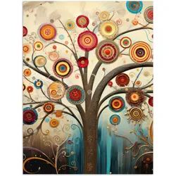 POSTER Baum - Baum des Lebens - Farbe Wandbilder 30x40 cm