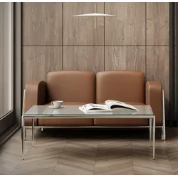 Ledersofa Büro JTeN Loungemöbel 2 Sitzer