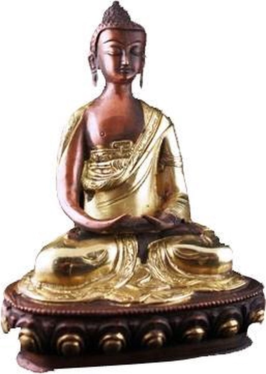 Mani Bhadra Boeddha beeld voor op tafel door Phoenix Import