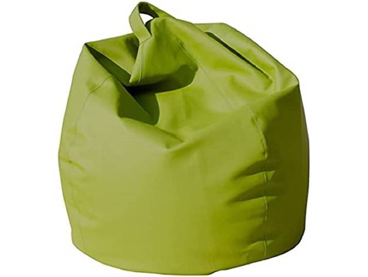 Dmora Eleganter Sitzsack, grüne Farbe, Maße 80 x 120 x 80 cm