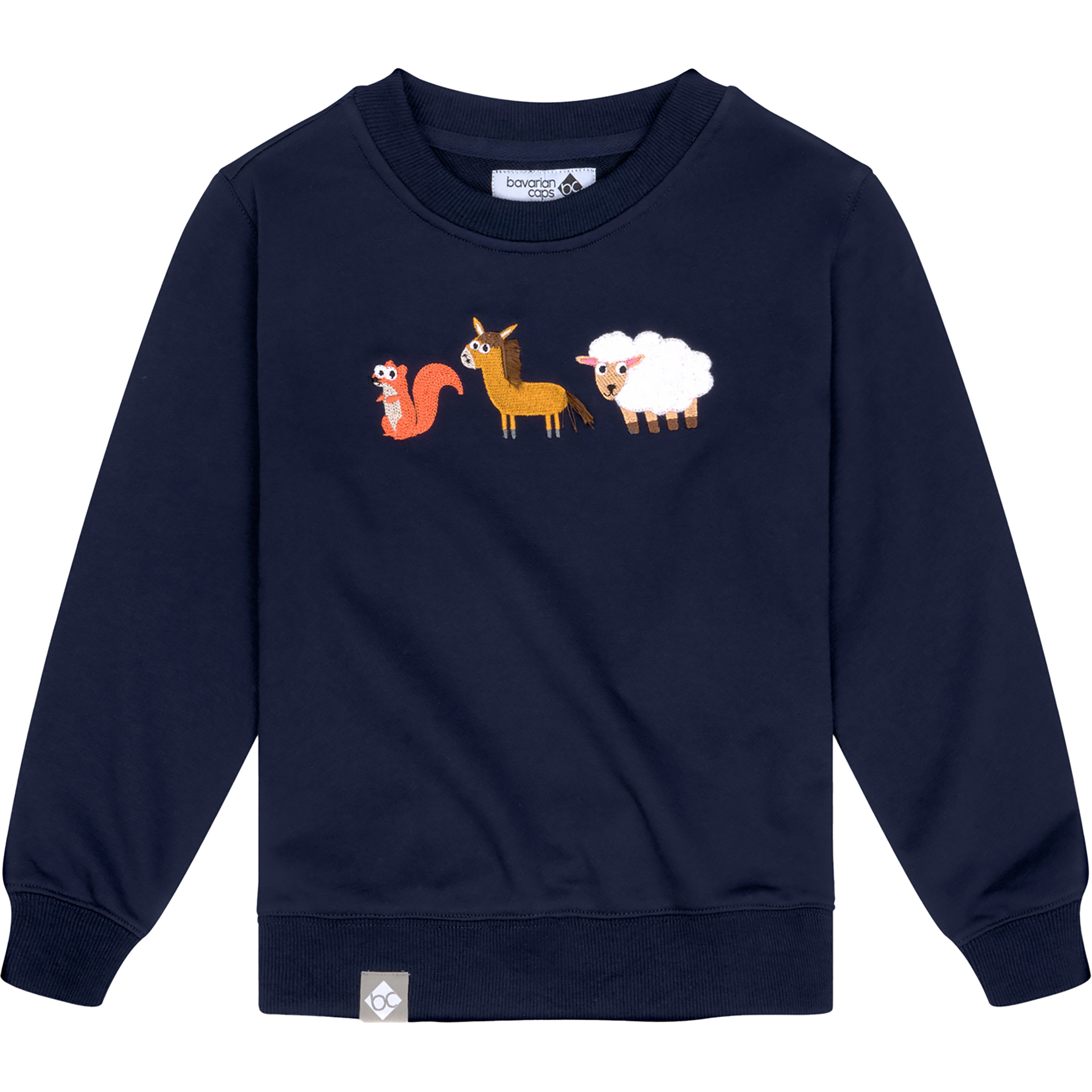 Bavarian Caps Tierfest Kinder Pullover blau Größe 92 Lifestyle Hautfreundlich