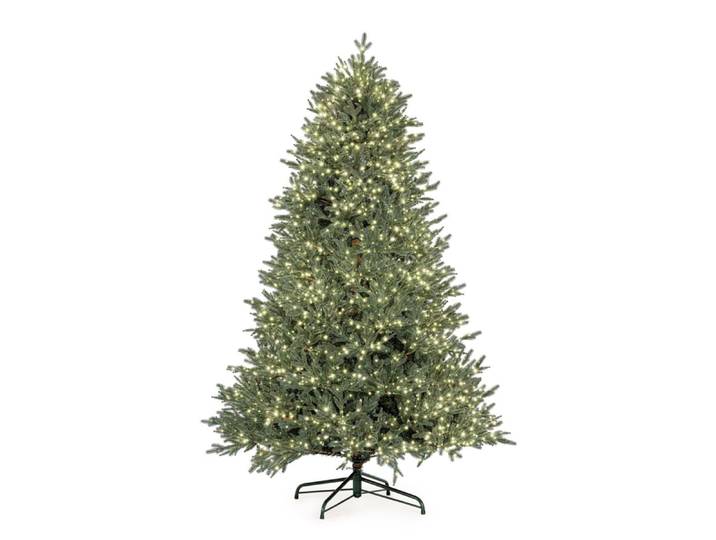 Sapin de noël 210 cm, 5436 branches, 4000 micro-led, ø 132 cm