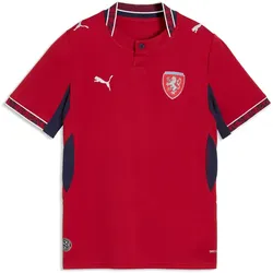 PUMA FACR Tschechien Heimtrikot WM 2026 Kinder 01 - dark cherry/puma navy 140