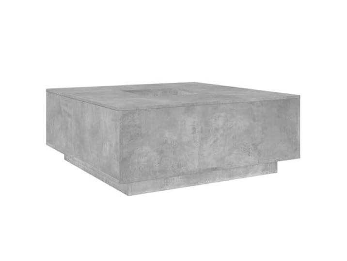 Makastle Wohnzimmertisch Couchtisch Betongrau 100x100x40 cm Holzwerkstoff