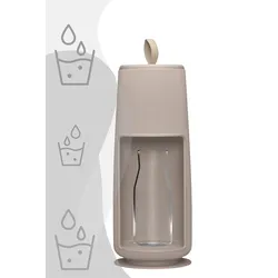 flowell Aktivkohle-Membran Wasserfilter / Kannenfiltersystem, Farbe: Greige