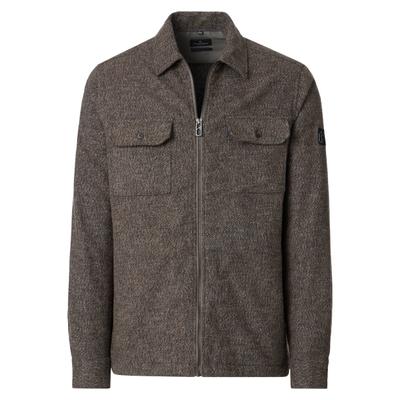 Hemdjacke CASAMODA "CASAMODA Hemdjacke uni", Herren, Gr. XXL, braun, 100% Baumwolle, Jacken