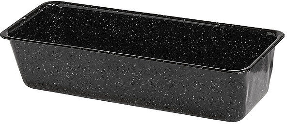 RIESS Emaille Brotbackform Profi 35x14cm schwarz schwarz B
