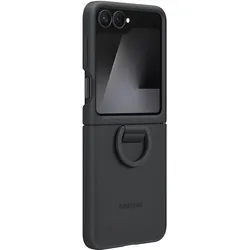 Samsung EF-PF741TBE Silikonhülle mit Ring für Galaxy Z Flip 6/7 FE Schwarz (Beschädigte Verpackung) (Samsung Galaxy Z Flip6, Samsung Galaxy Z Flip7 FE), Smartphone Hülle, Schwarz