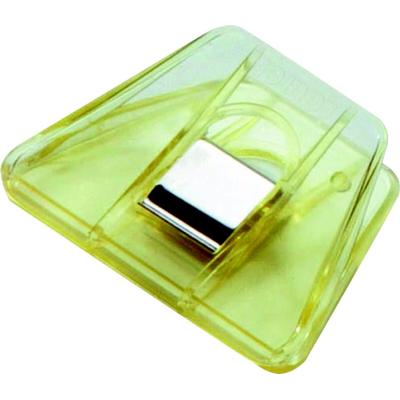 Laurel Briefklemmer Signal 2 70x50mm kristallgelb Packung mit 10 Stück