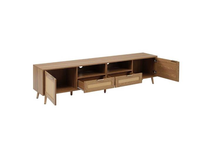Meuble TV N625P237970971A 200x37x49 cm rotin plastique