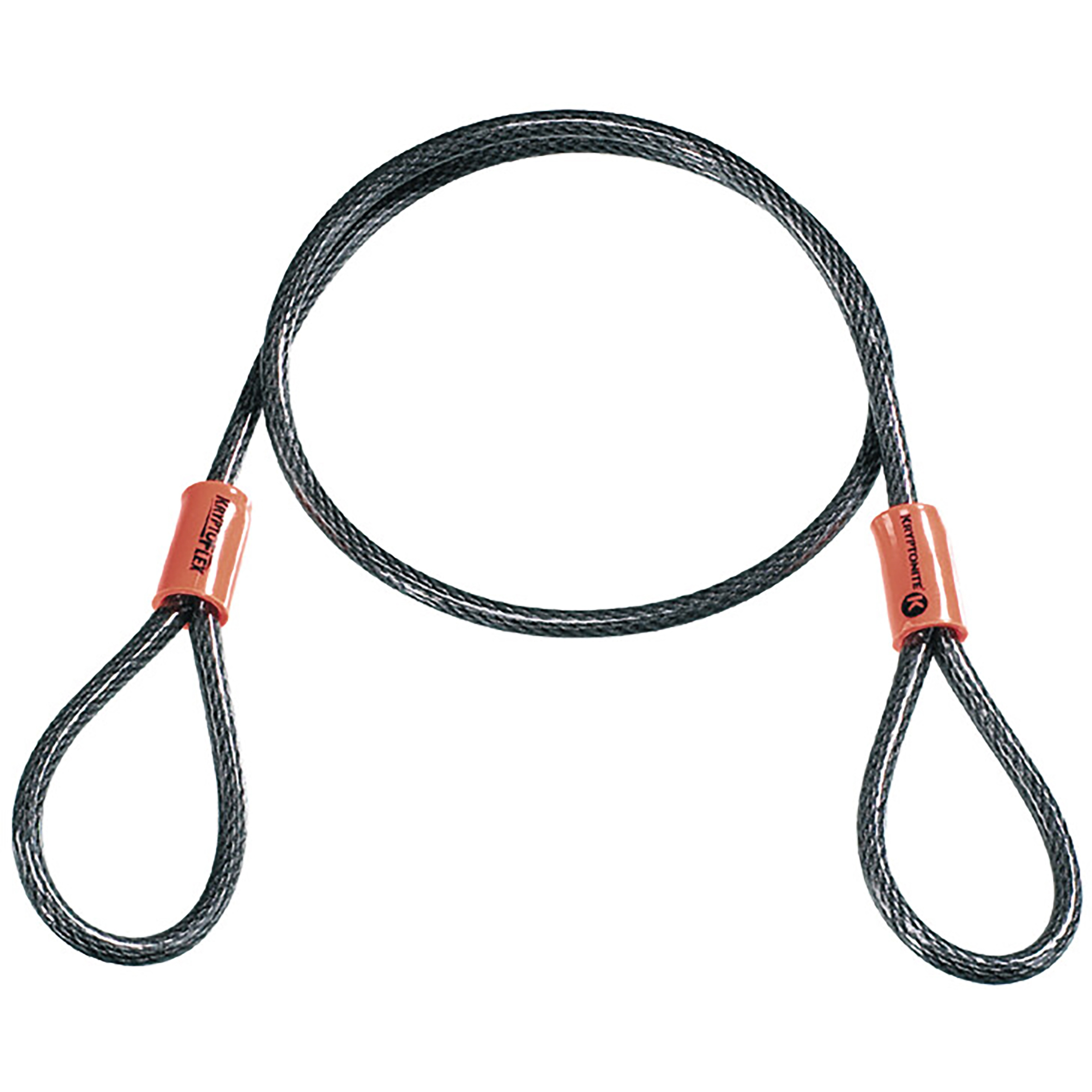 Kryptonite KryptoFlex 525 Looped Endschlaufenkabel Fahrradschlösser grau Größe 5mm/76cm