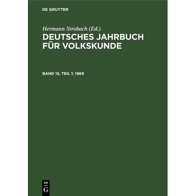 1969, Gebundene Ausgabe von , De Gruyter, 978-3-11-247905-6