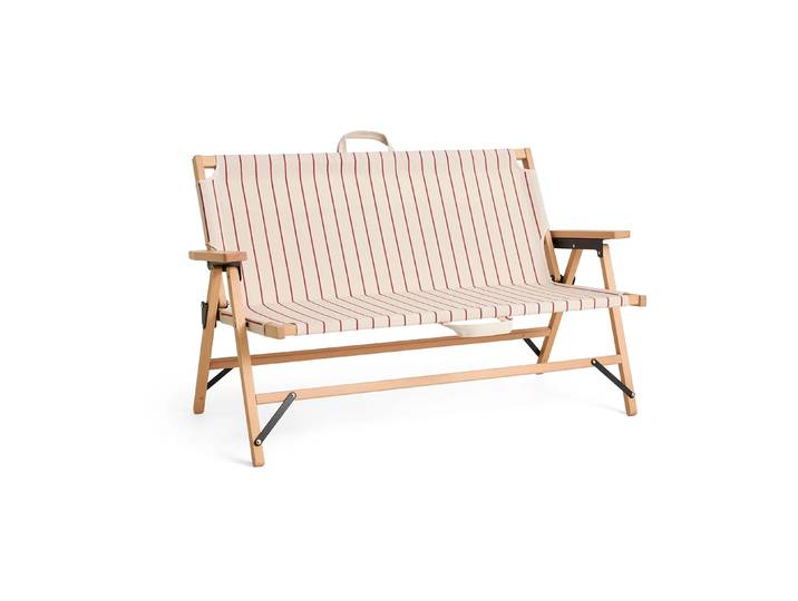 HAY Canapé pliable Outdoor Market Beige-rouge, 2-places