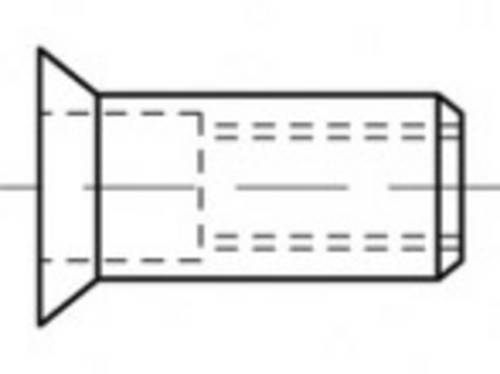 TOOLCRAFT TO-5455329 Blindnietmutter M6 500St.
