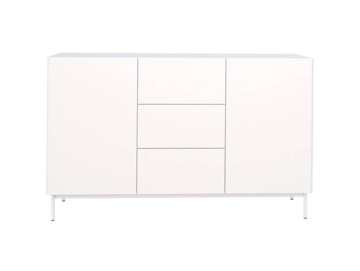Buffet 2 portes et 3 tiroirs blanc 160 cm