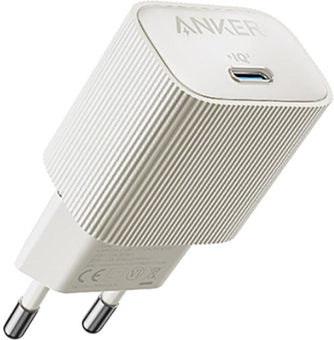 Anker Nano Vægoplader 30W m. USB-C - Hvid