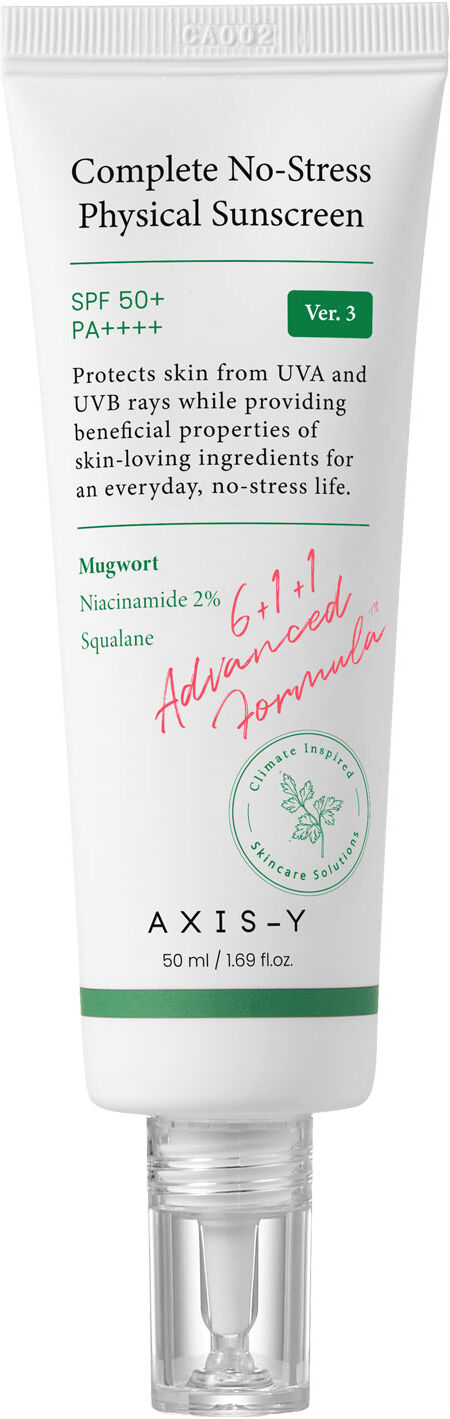 Axis Y Complete No-Stress Physical Sunscreen SPF50 50ml