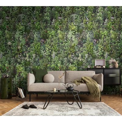 Fototapete LIVING WALLS "The Wall 4 Botanic – Üppige tropische Pflanzen Vlies-Fototapete", grün, B:1,59m H:0m L:2,8m, Vinyl, Vlies, Tapeten, Üppige tropische Pflanzen mit natürlicher Tiefenwirkung