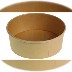DeinPack 50 Einweg Salatschale to go braun rund 1300 ml I Kompostierbare Salatschale Kraftkarton Verpackung mit PLA Innenbeschichtung