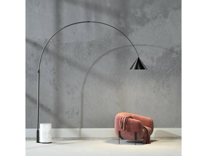 Lampadaire LED en marbre moderne, luminaire décoratif d'intérieur, idéal pour un canapé, une pêche ou une chambre à coucher, une chambre à coucher ou une Villa