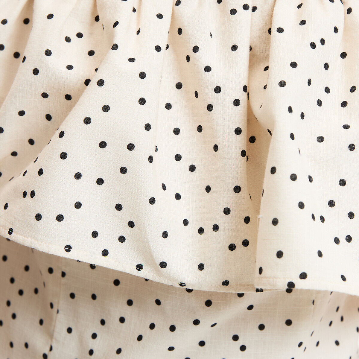 LA REDOUTE COLLECTIONS Robe bustier courte à pois et volant