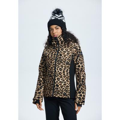 Skijacke ICEPEAK "ICEPEAK FOWLER", Damen, Gr. 42, braun, Obermaterial: 100% Polyester. Futter: 100% Polyester. Wattierung: 100% Polyester, Jacken Skijacke, für Alpinski und Snowboard, wasserdicht, winddicht, atmungsaktiv