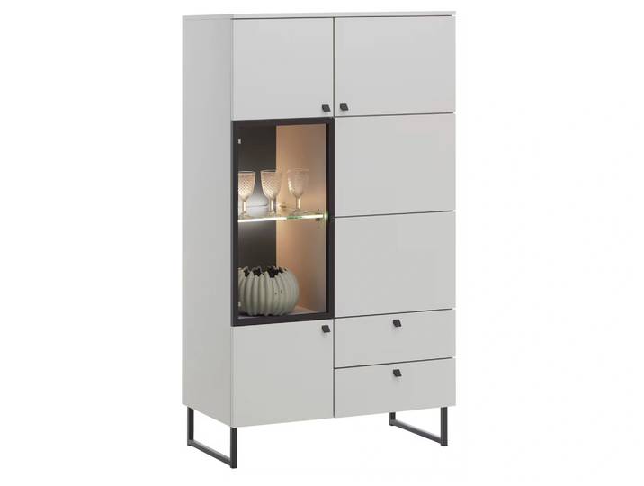 Highboard Lamont Niehoff / Farbe: Grau Schwarz