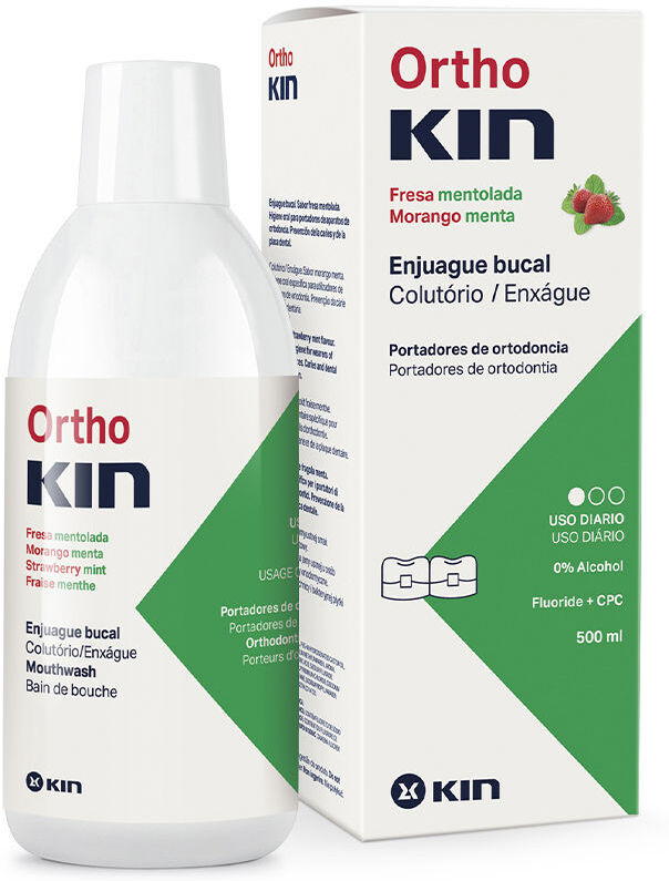 Orthokin enjuague bucal #fresa mentolado
