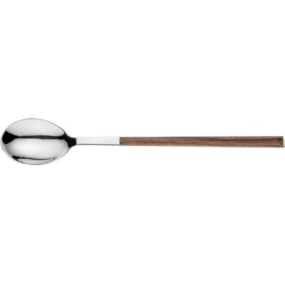 Kaffeelöffel PINTINOX "Sushi Moka", braun (edelstahlfarben, mahagonifarben), 6 Stk., Edelstahl, Kunststoff, Esslöffel, Teelöffel, Edelstahl 18/0 mit ABS Kunststoffgriff in Holzoptik