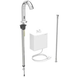 Geberit Piave Waschtischarmatur 116161211 ohne Mischer, Standmontage, Netzbetrieb, Aufputz