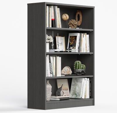 Kodotan sofa 4 Shelf Bookcase 48 Inches Tall Modern Wood Bookshelf for Living Room 4 Tier Wide Manga Bookshelves Library Bookcase