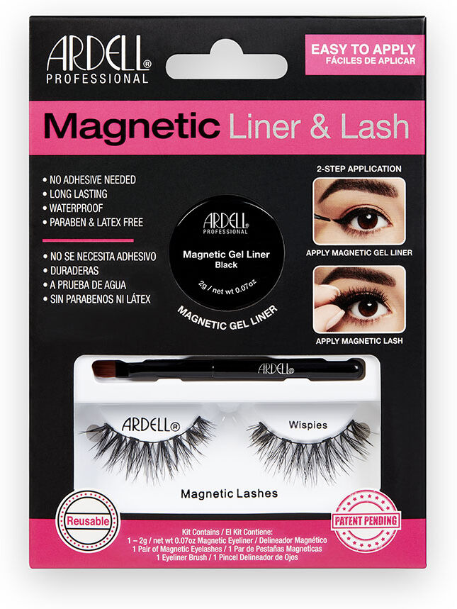 Ardell Magnetic Liner & Lash Wispies cils + gel liner 3 unités