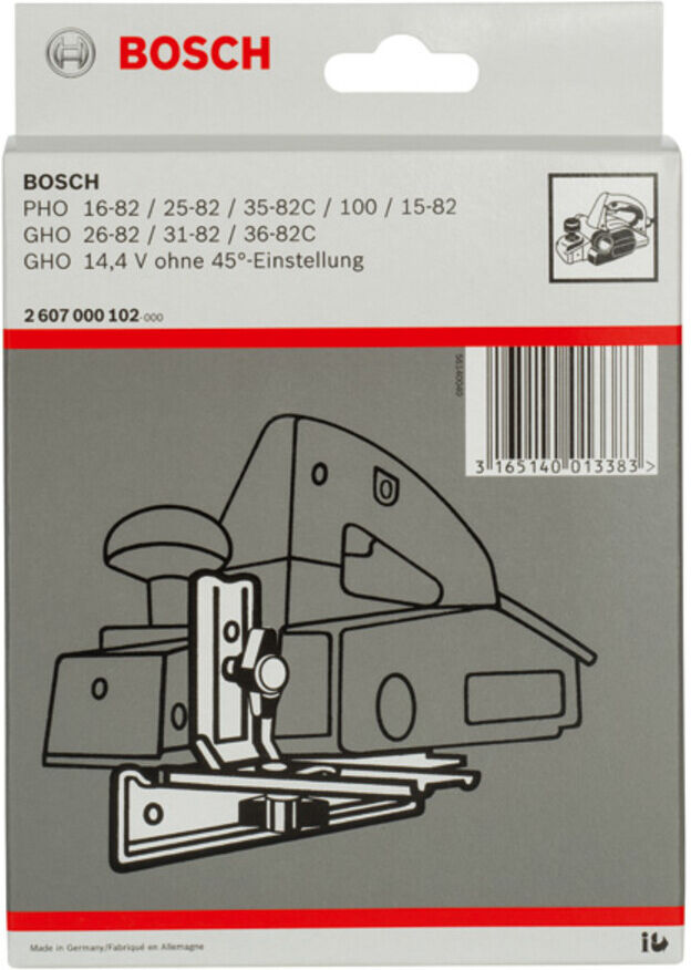 Parallelanschlag ohne 45°-Einstellung für BOSCH-Handhobel (2607000102)