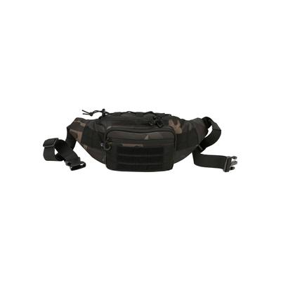 Bauchtasche BRANDIT "Brandit Unisex Waistbeltbag Molle", Gr. onesize, grün (schwarzcamouflage), Polyester, unifarben, Taschen