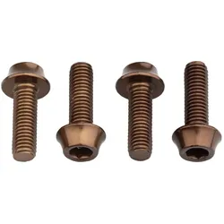 WOLF TOOTH Schrauben Set M5 x 15 mm Flaschenhalterschrauben | Espresso