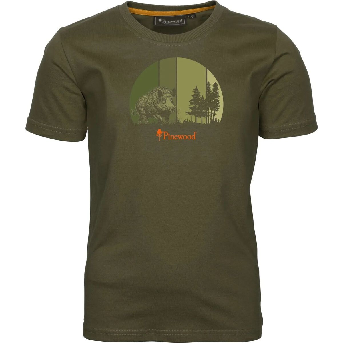 Pinewood Wild Boar Kids T-shirt olive (107) 152 1-64670107252