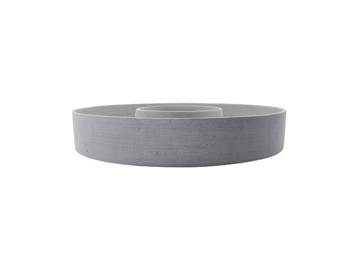 Bougeoir Ø 45 cm polystone gris The Ring