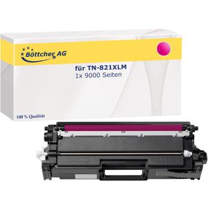Kompatibel für Brother TN-821XLM, 9000 Seiten, magenta Kompatibler Toner