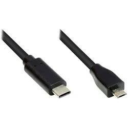 Alcasa GC-M0124 USB Kabel 3 m USB Typ-C Micro USB Type-B Schwarz