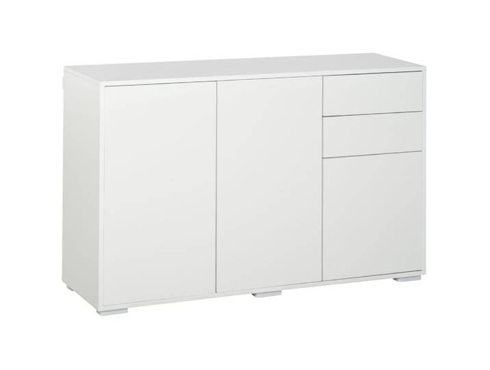 Buffets en mdf avec rangement blanc 117x36x74 cm