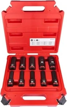 Milwaukee Set mit 10 Steckschlüsseln Shockwave 1/2 - 4932480457 Zoll (1/2") (4932480457)