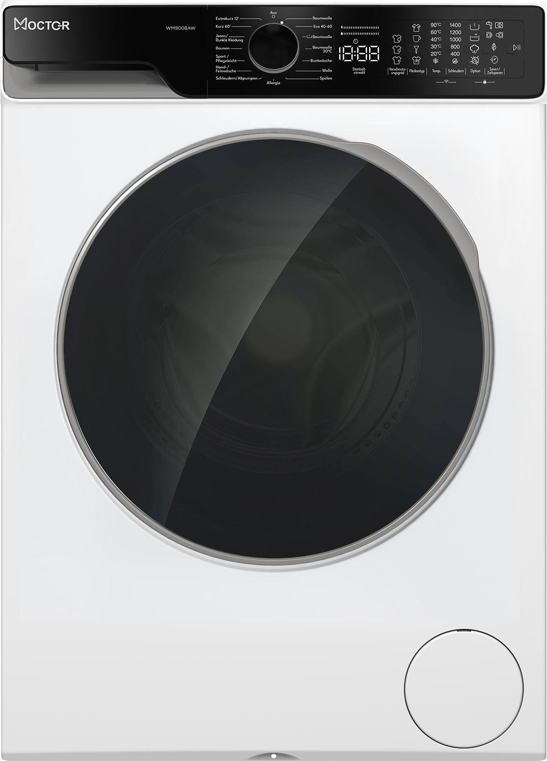 Moctor WM9008AW Waschmaschine 8kg Moctor App Aquastop Smarte Bedienung