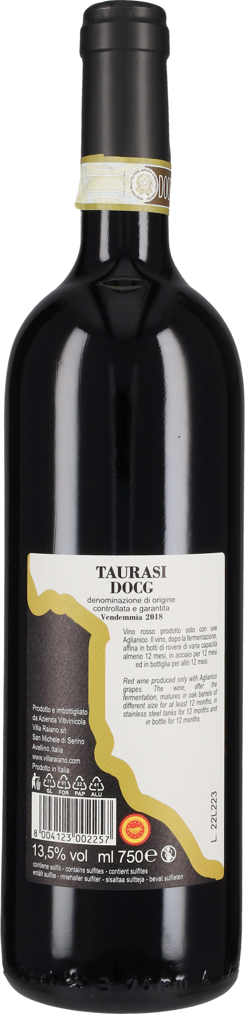 Taurasi Villa Raiano 2019