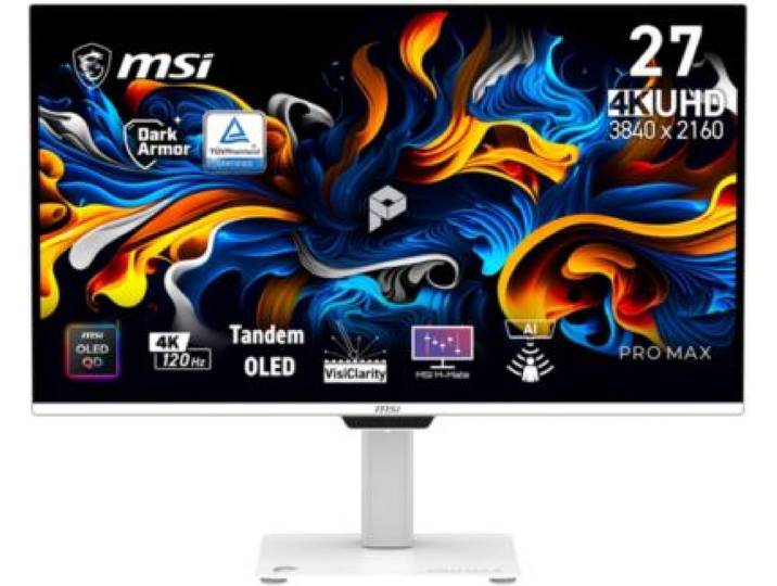 Msi - Ecran Pc 4k Pro Max 271upxw12g 26,5 120 Hz Qd-Oled 4k