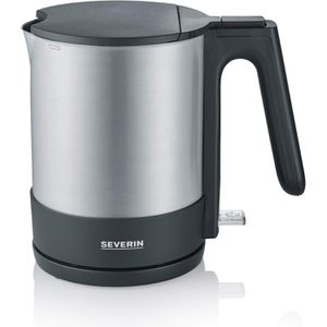 Severin Wasserkocher WK 3409, silber-schwarz, 1,7 Liter, 2200 Watt, mit Edelstahlgehäuse