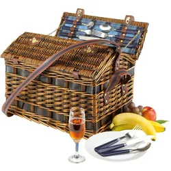 CHECK.IN Weiden-Picknickkorb SUMMERLOVE für 4 Personen