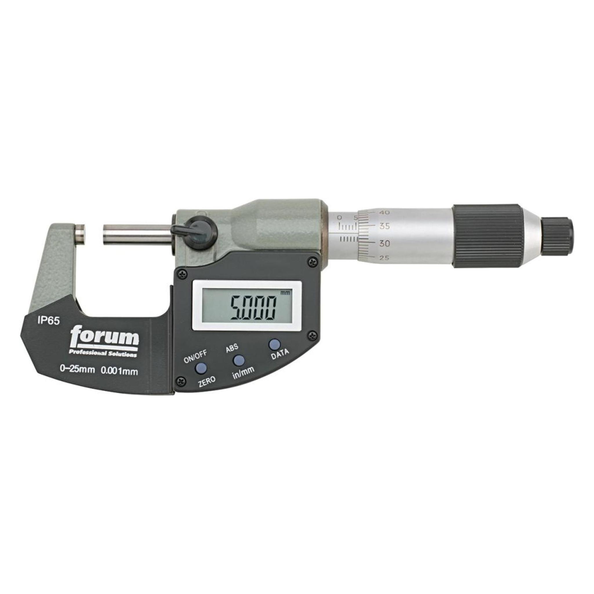 Forum Professional Solutions Mikrometer 0-25mm digital IP54 (4317784941549)