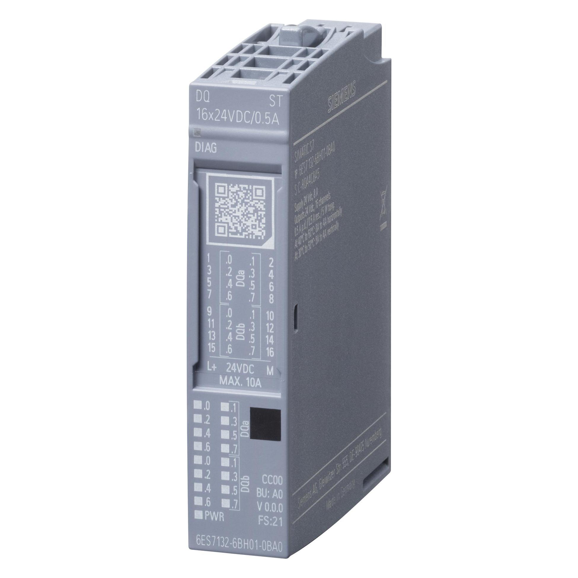 Siemens 6ES7132-6BH01-0BA0 Netzteil & Spannungsumwandler Indoor Mehrfarbig (6ES71326BH010BA0)