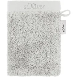 s.Oliver Waschlappen 16 x 21 cm Baumwolle Grau Hellgrau