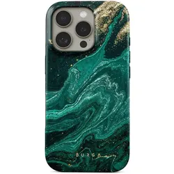 Burga Emerald Pool (Apple iPhone 16 Pro), Smartphone Hülle, Schwarz, Grün
